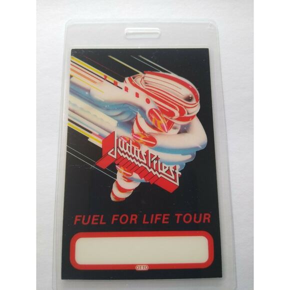 Judas Priest Backstage Pass Original 1986 Fuel For Life Tour Heavy Metal Rock - Picture 1 of 4